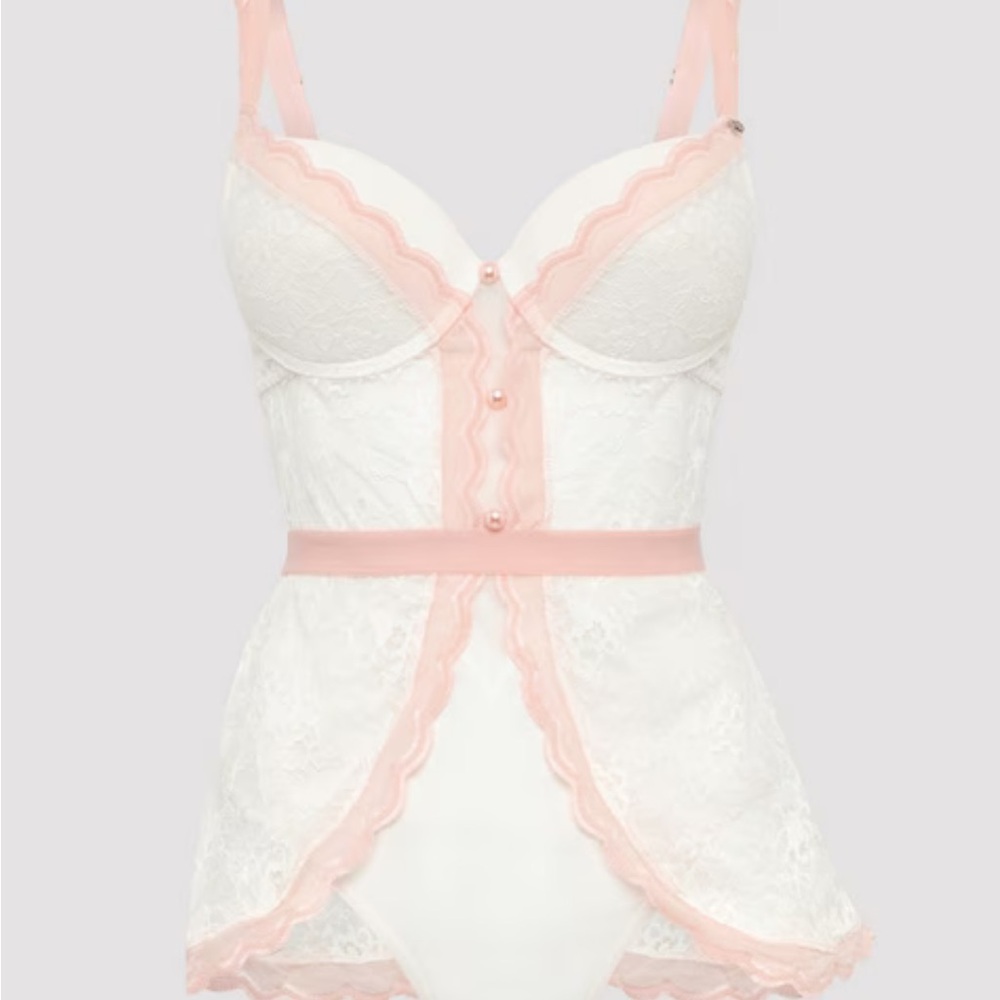 Love Honey Vintage Crotchless Skirted Bodysuit